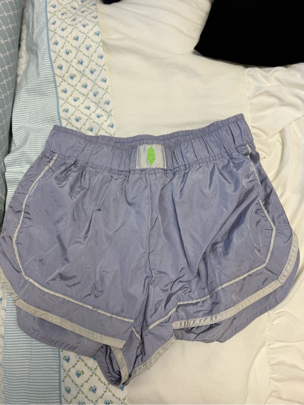 Free People Lavender Athletic Shorts with Light Trim